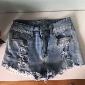 Festival high wasted denim shorts